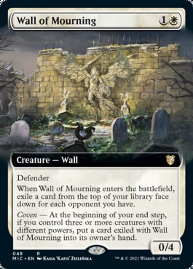 Wall of Mourning (Extended) [Innistrad: Midnight Hunt Commander] | Magic Magpie