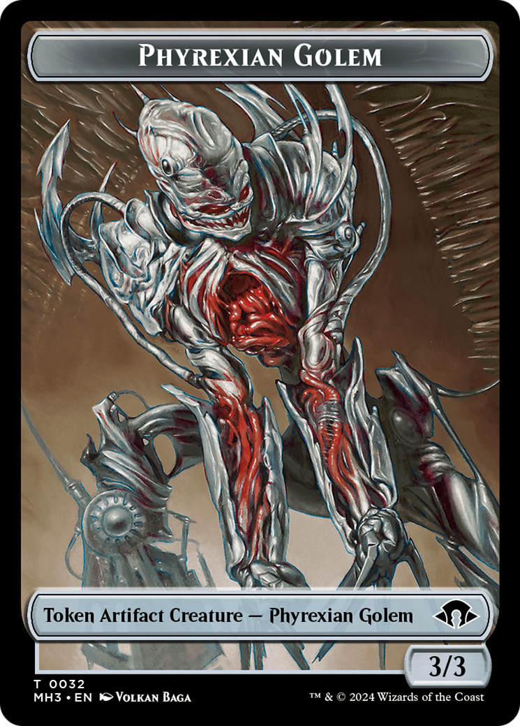 Phyrexian Golem Token [Modern Horizons 3 Tokens] | Magic Magpie