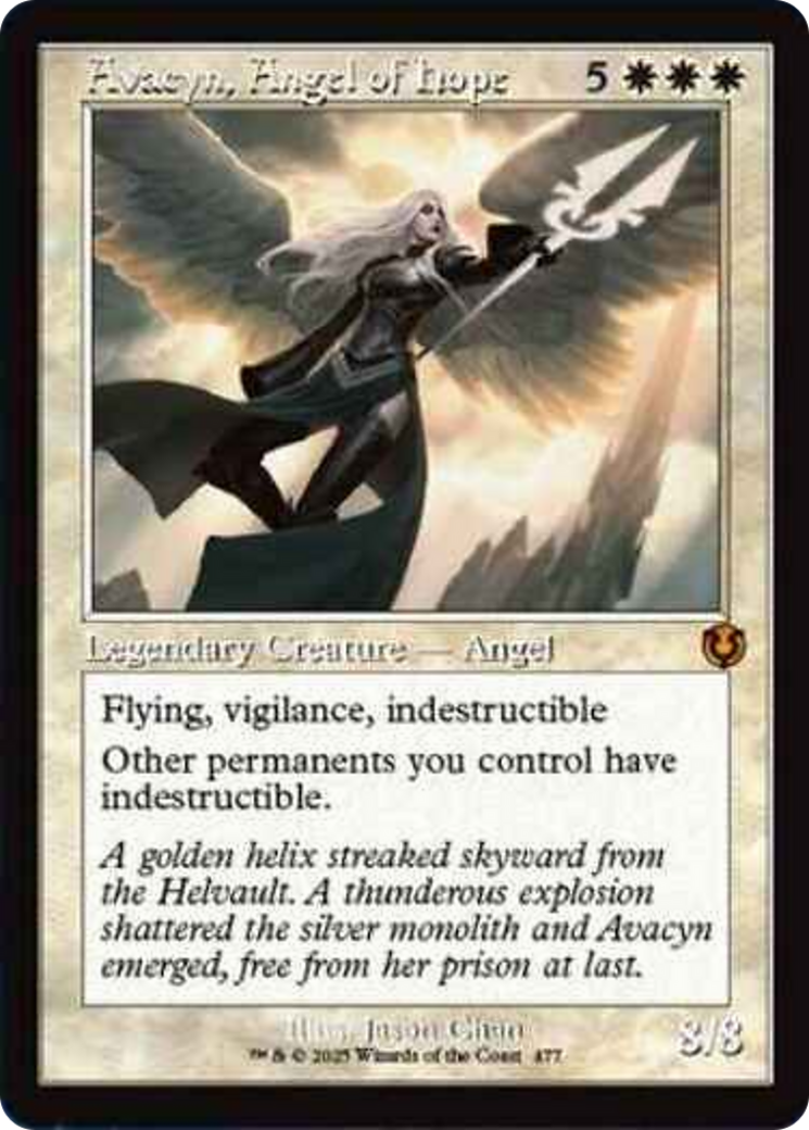 Avacyn, Angel of Hope (Retro Frame) [Innistrad Remastered] | Magic Magpie