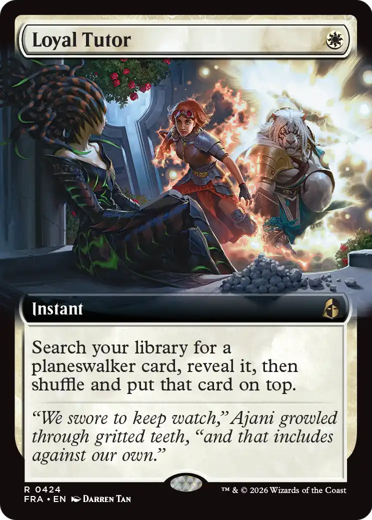 Loyal Tutor (Extended Art) [Reality Fracture] | Magic Magpie
