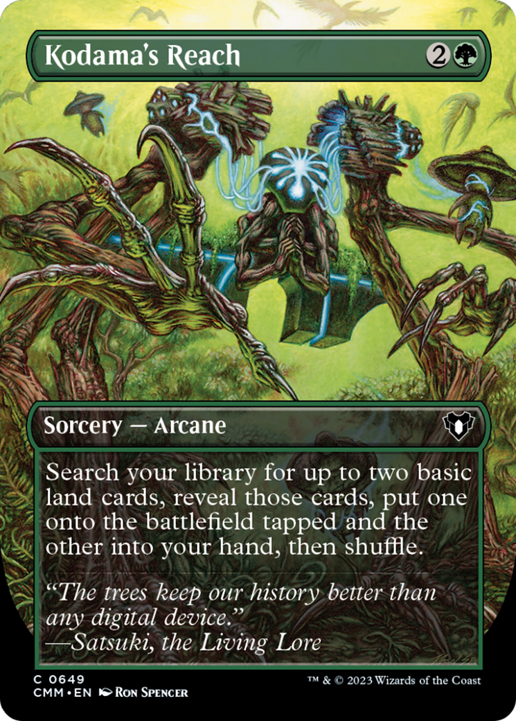 Kodama's Reach (Borderless Alternate Art) [Commander Masters] | Magic Magpie