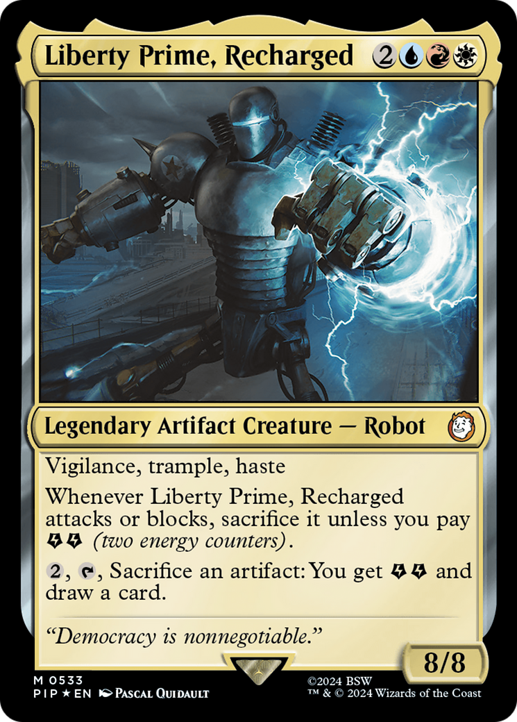 Liberty Prime, Recharged (Surge Foil) [Fallout] | Magic Magpie