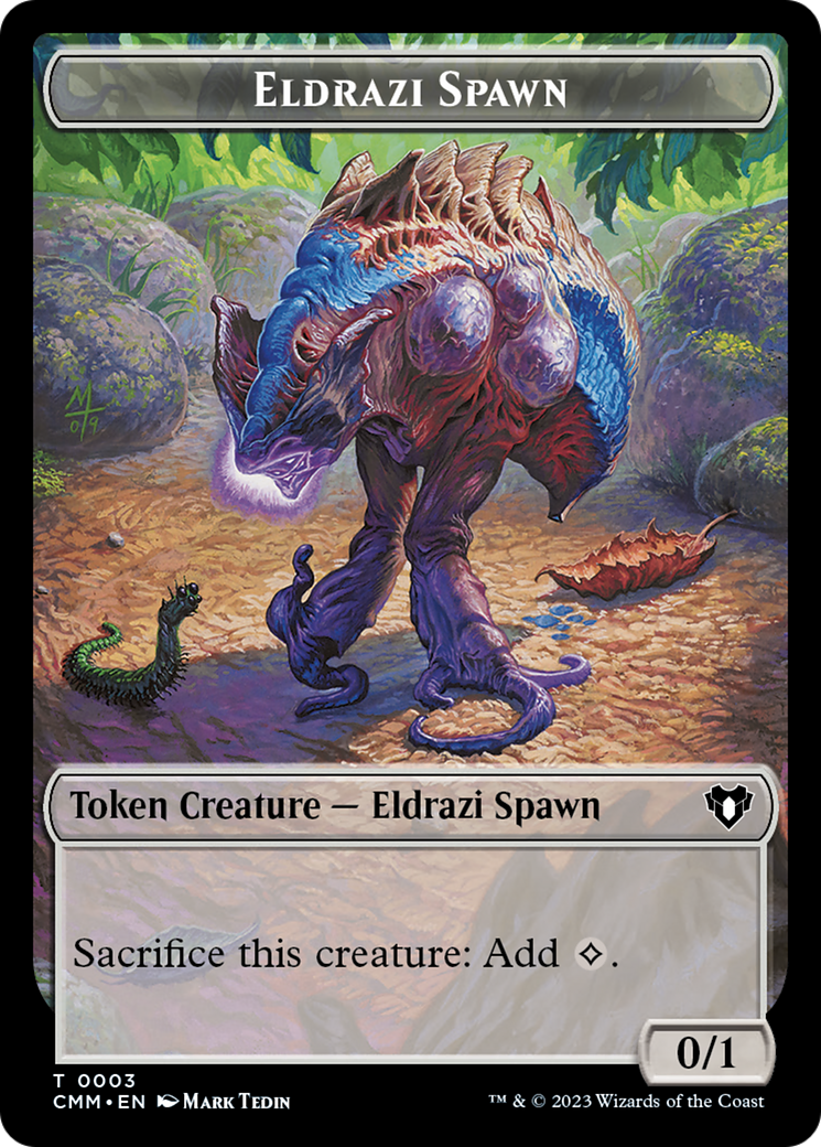 Eldrazi Spawn // Satyr Double-Sided Token [Commander Masters Tokens] | Magic Magpie