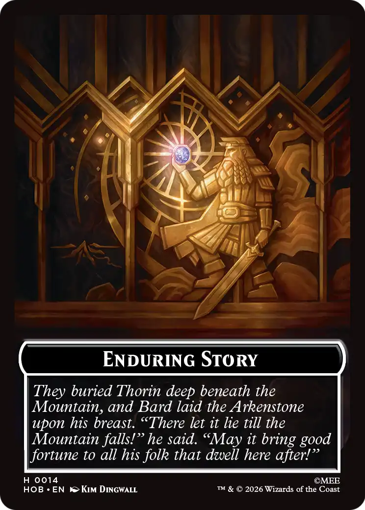 On an Adventure // Enduring Story Double Sided Token [The Hobbit Tokens] | Magic Magpie