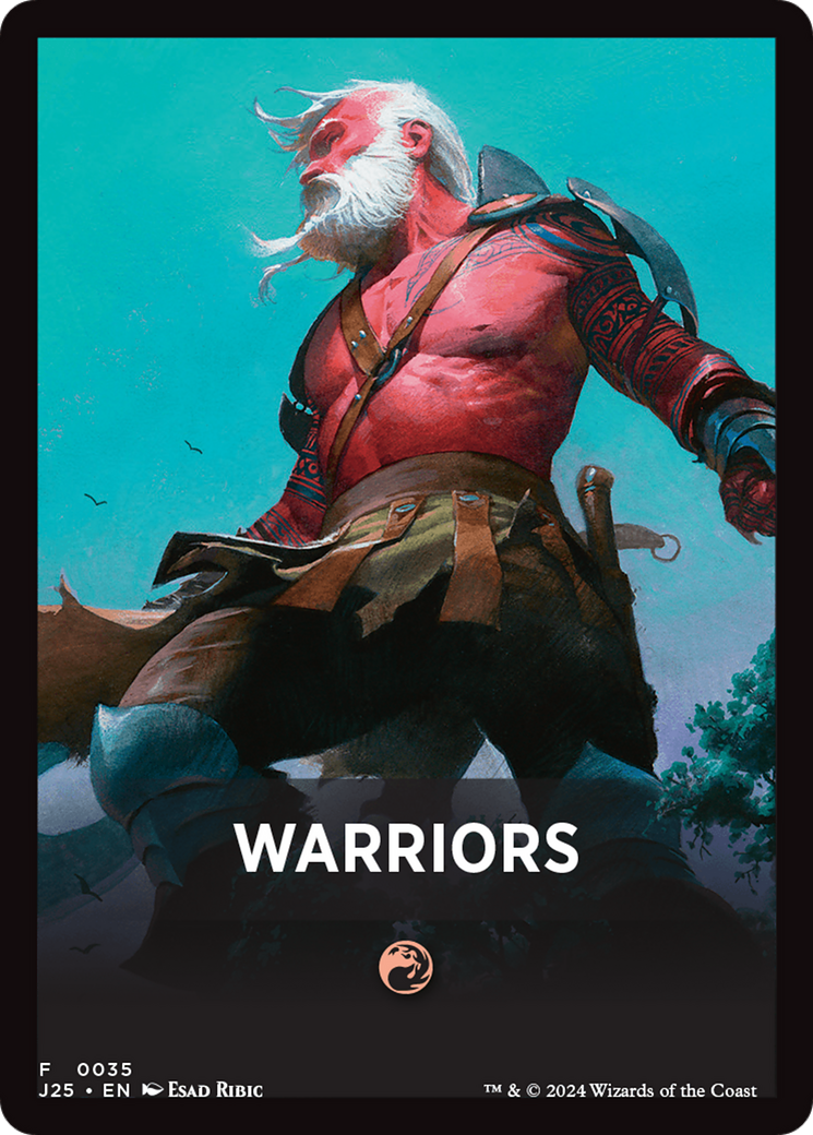 Warriors Theme Card [Foundations Jumpstart Front Cards] | Magic Magpie