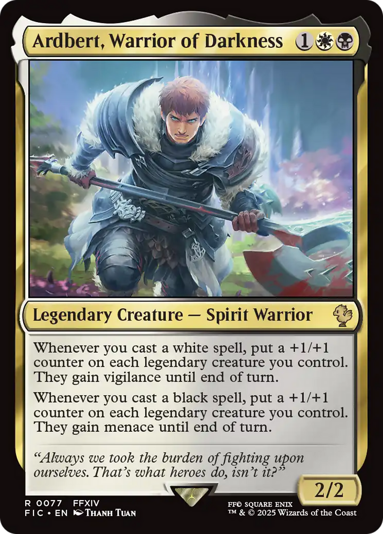 Ardbert, Warrior of Darkness [FINAL FANTASY Commander] | Magic Magpie