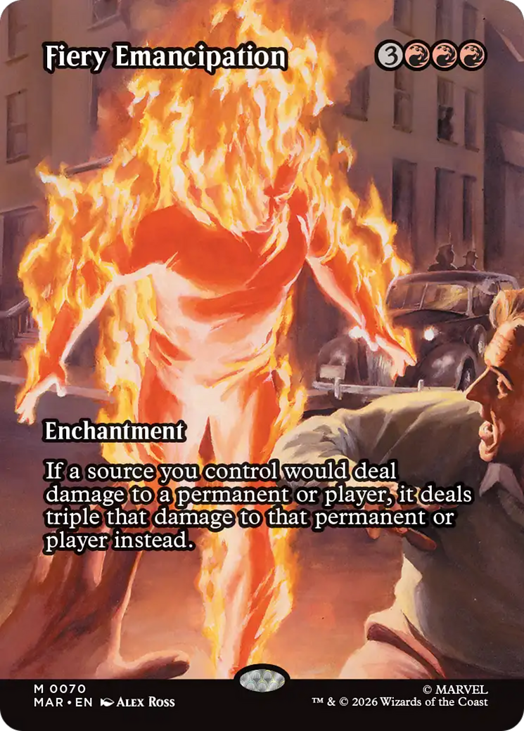 Fiery Emancipation (Borderless) [Marvel Universe: Eternal-Legal] | Magic Magpie