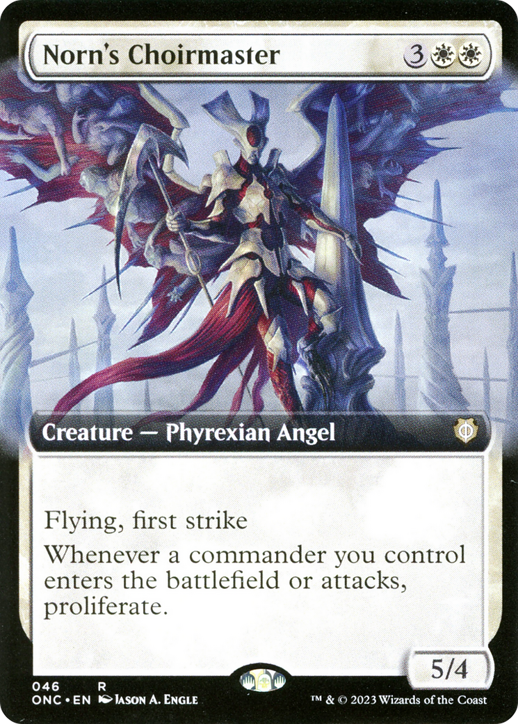 Norn's Choirmaster (Extended Art) [Phyrexia: All Will Be One Commander] | Magic Magpie