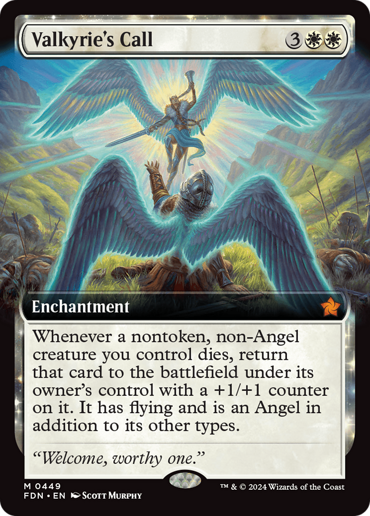 Valkyrie's Call (Extended Art) [Foundations] | Magic Magpie