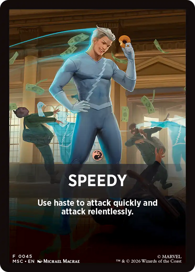 Speedy Theme Card [Marvel Super Heroes Commander] | Magic Magpie