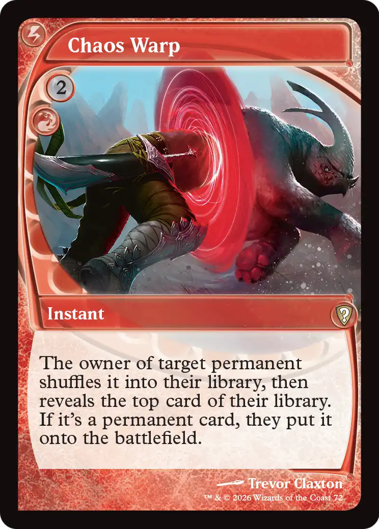 Chaos Warp (Future Sight) [Mystery Booster: Commander Edition] | Magic Magpie