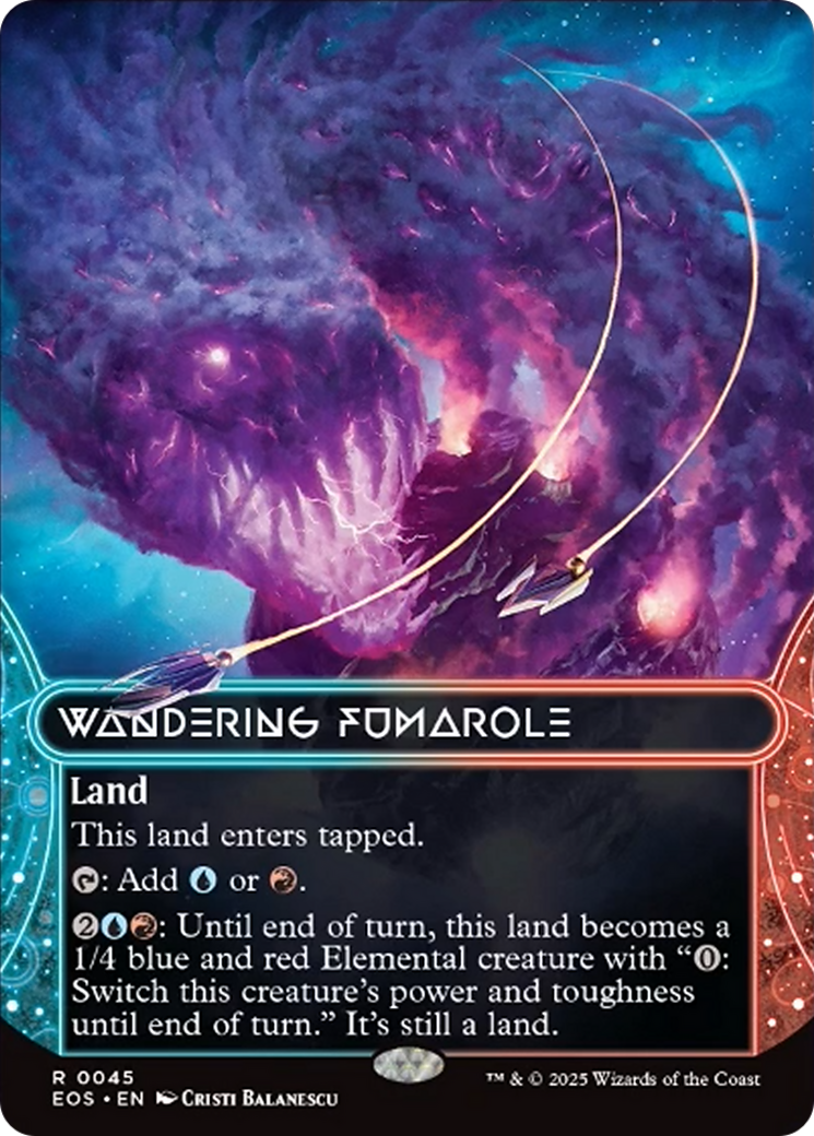 Wandering Fumarole (0045) (Borderless) [Edge of Eternities: Stellar Sights] | Magic Magpie