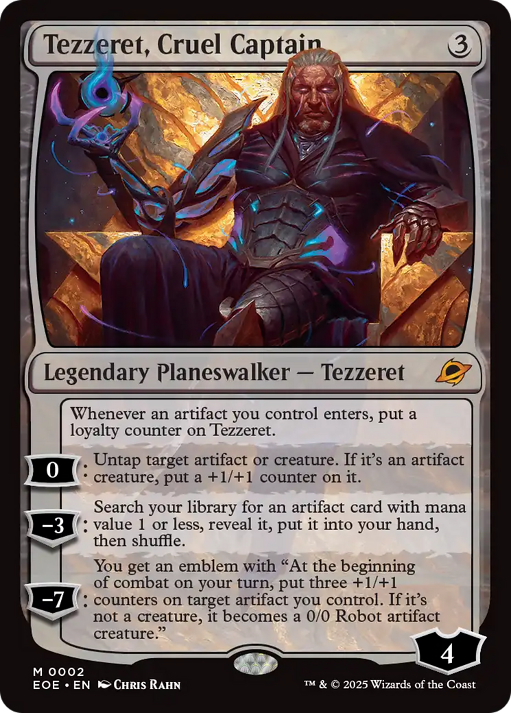 Tezzeret, Cruel Captain [Edge of Eternities] | Magic Magpie