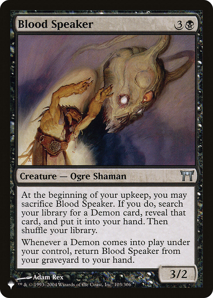 Blood Speaker [The List Reprints] | Magic Magpie