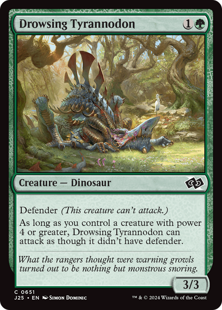 Drowsing Tyrannodon [Foundations Jumpstart] | Magic Magpie