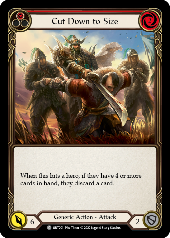 Cut Down to Size (Red) [OUT201] (Outsiders) | Magic Magpie