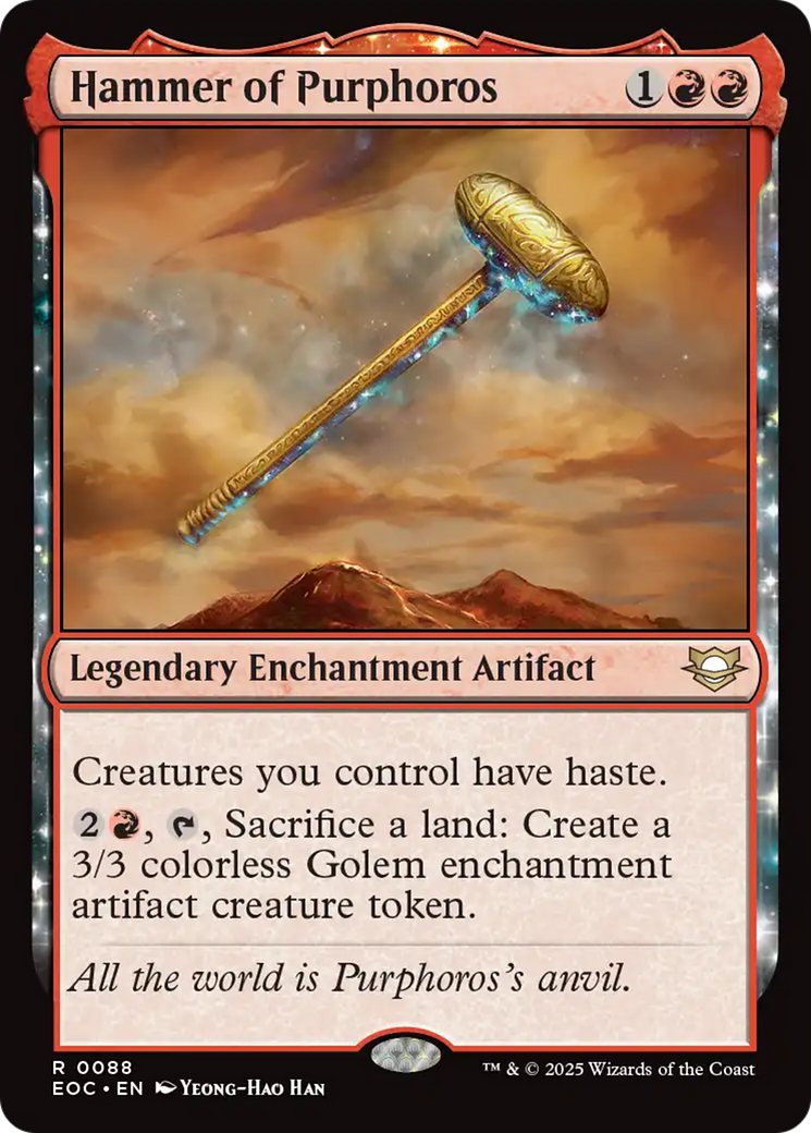Hammer of Purphoros [Edge of Eternities Commander] | Magic Magpie