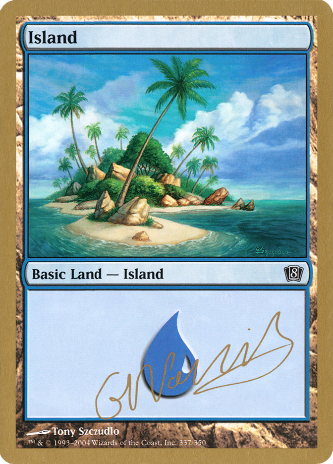 Island (gn337) (Gabriel Nassif) [World Championship Decks 2004] | Magic Magpie