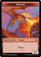Reliquary Dragon // Dragon (0011) Double-Sided Token [Tarkir: Dragonstorm Tokens] | Magic Magpie