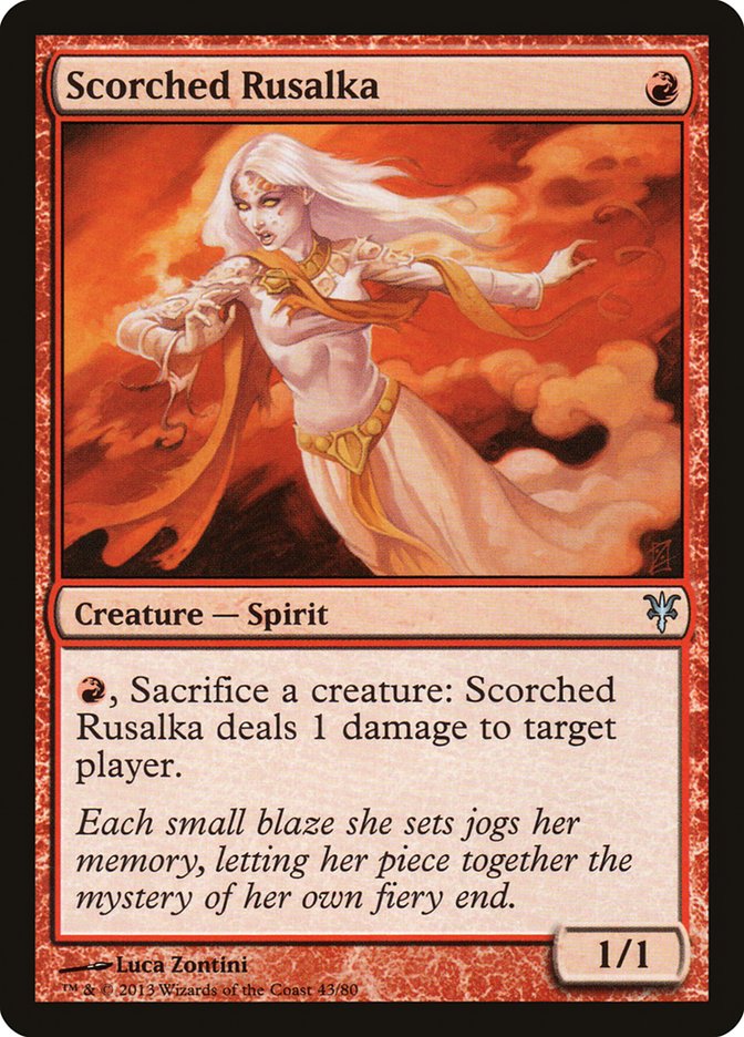 Scorched Rusalka [Duel Decks: Sorin vs. Tibalt] | Magic Magpie