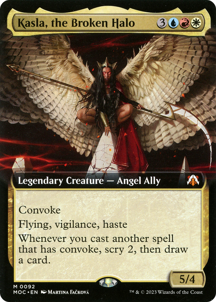 Kasla, the Broken Halo (Extended Art) [March of the Machine Commander] | Magic Magpie