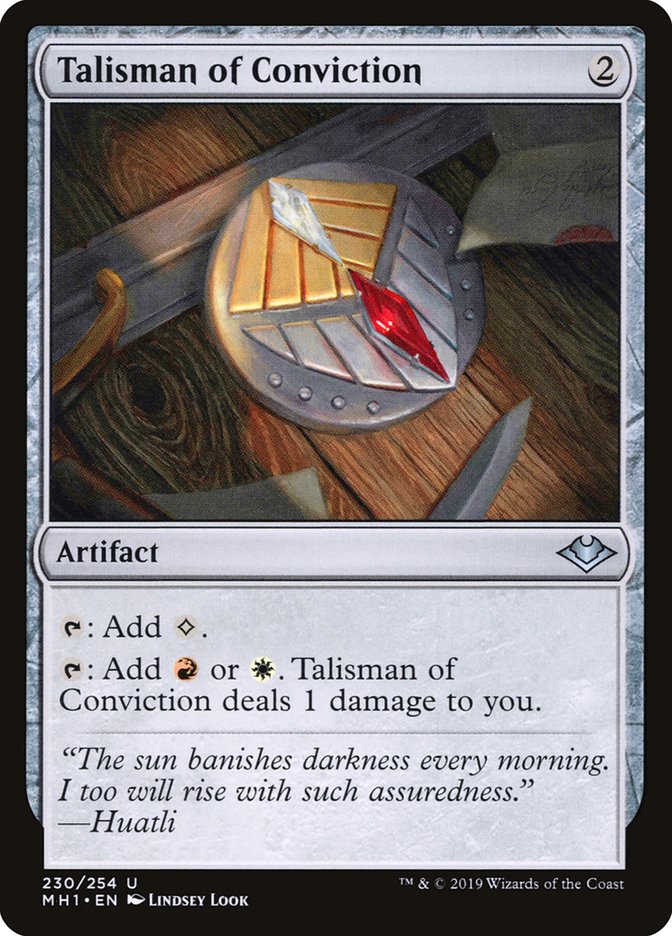 Talisman of Conviction [Modern Horizons] | Magic Magpie