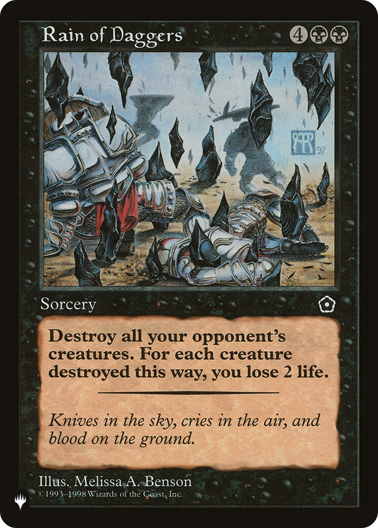 Rain of Daggers [The List] | Magic Magpie