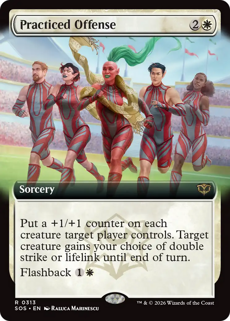Practiced Offense (Extended Art) [Secrets of Strixhaven] | Magic Magpie