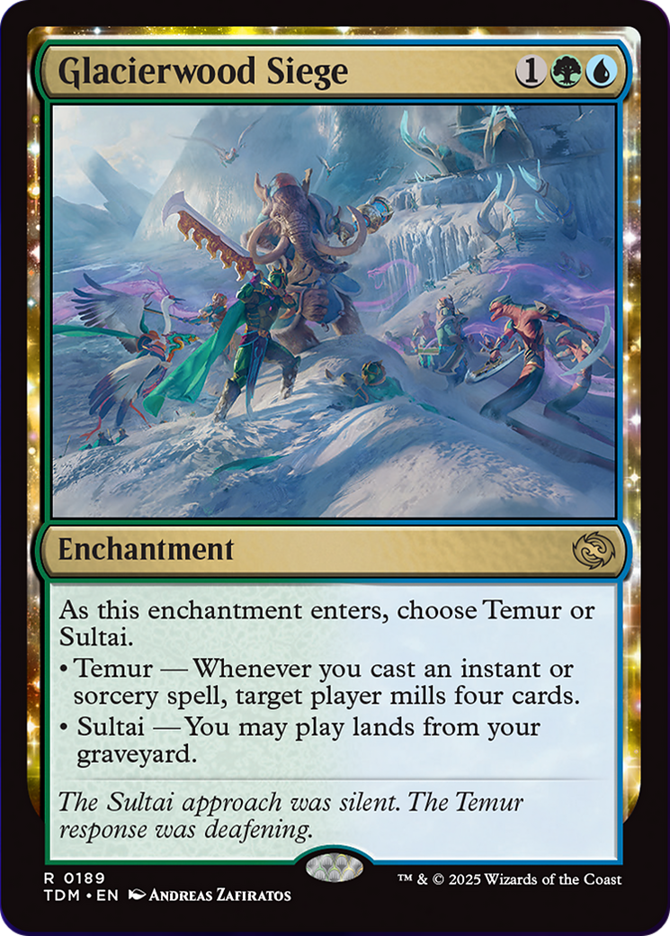 Glacierwood Siege [Tarkir: Dragonstorm] | Magic Magpie