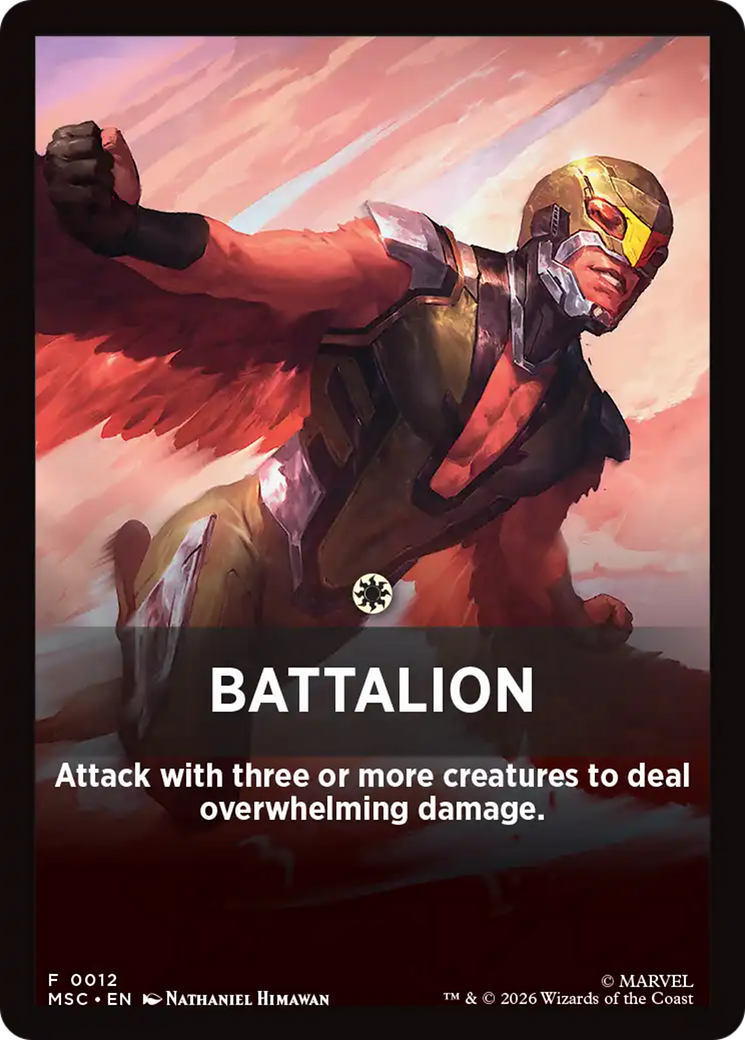 Battalion Theme Card [Marvel Super Heroes Commander] | Magic Magpie