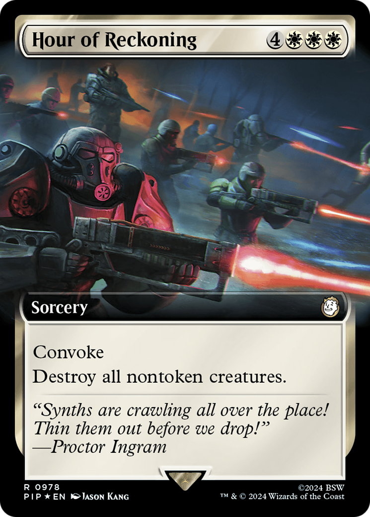 Hour of Reckoning (Extended Art) (Surge Foil) [Fallout] | Magic Magpie