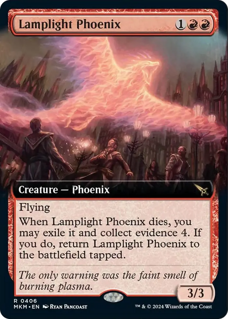 Lamplight Phoenix (Extended Art) [Murders at Karlov Manor] | Magic Magpie