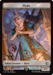 Human Soldier // Hero (0009) Double-Sided Token [FINAL FANTASY Commander Tokens] | Magic Magpie