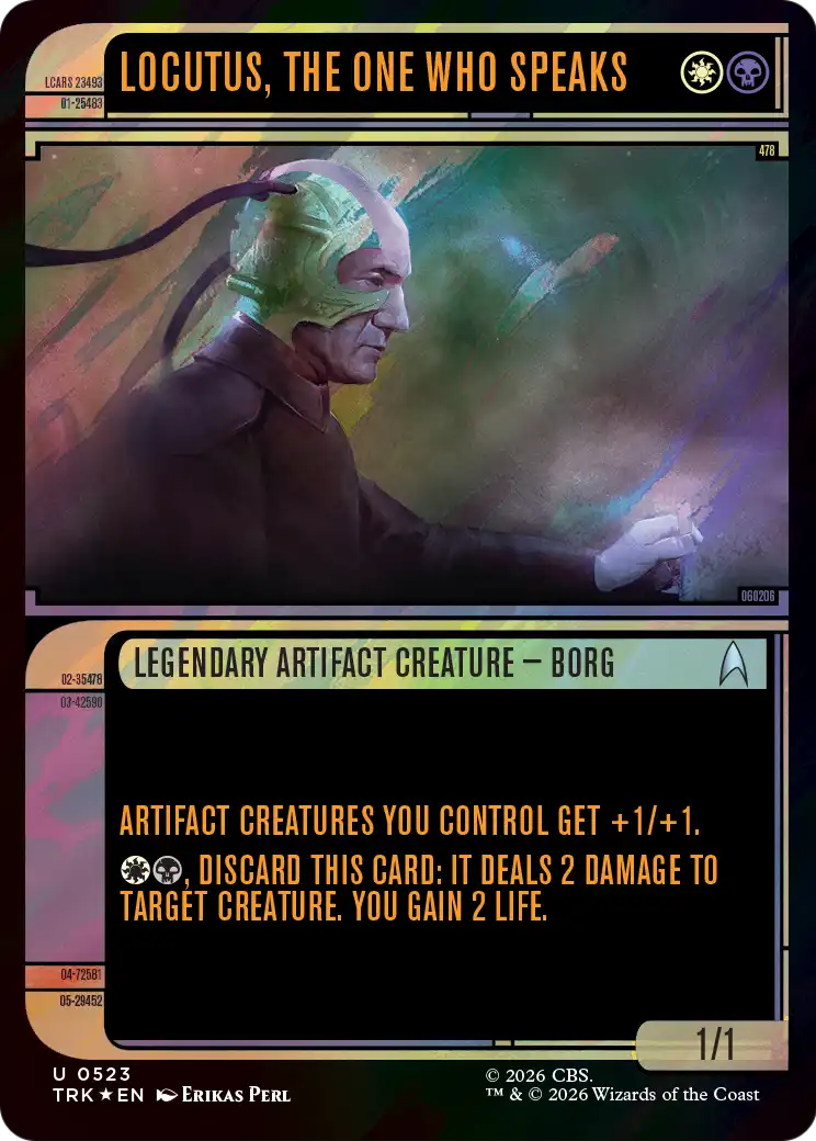 Locutus, the One Who Speaks (Showcase) (Surge Foil) [Star Trek] | Magic Magpie