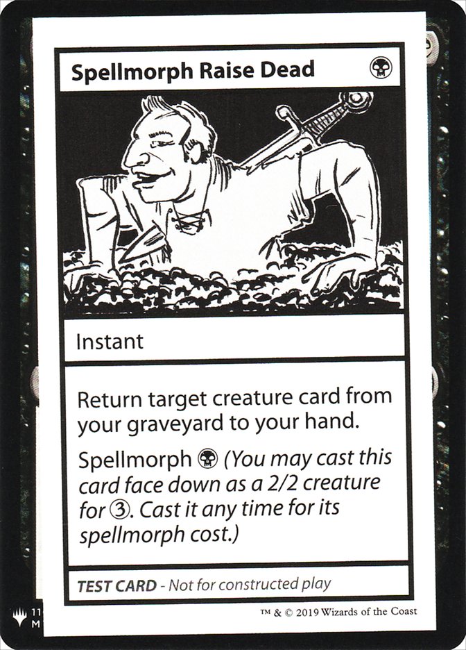 Spellmorph Raise Dead [Mystery Booster Playtest Cards] | Magic Magpie