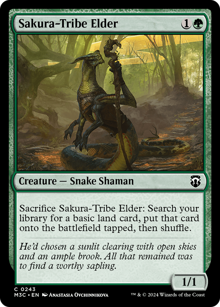 Sakura-Tribe Elder (Ripple Foil) [Modern Horizons 3 Commander] | Magic Magpie