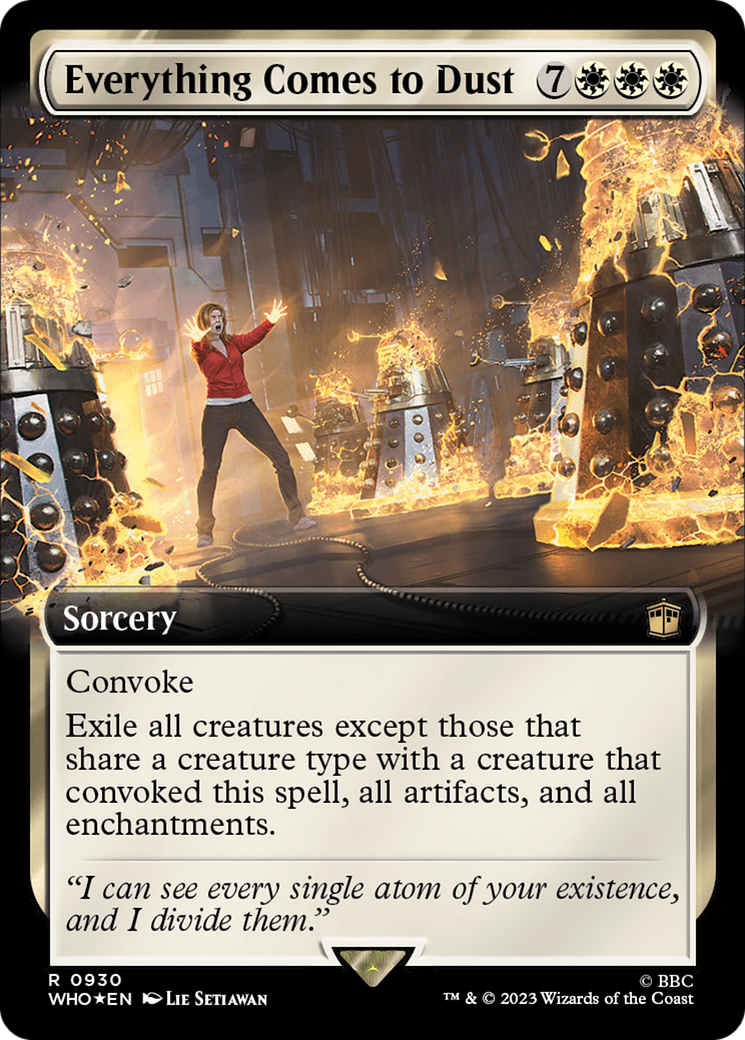 Everything Comes to Dust (Extended Art) (Surge Foil) [Doctor Who] | Magic Magpie