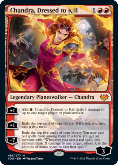 Chandra, Dressed to Kill (Promo Pack) [Innistrad: Crimson Vow Promos] | Magic Magpie