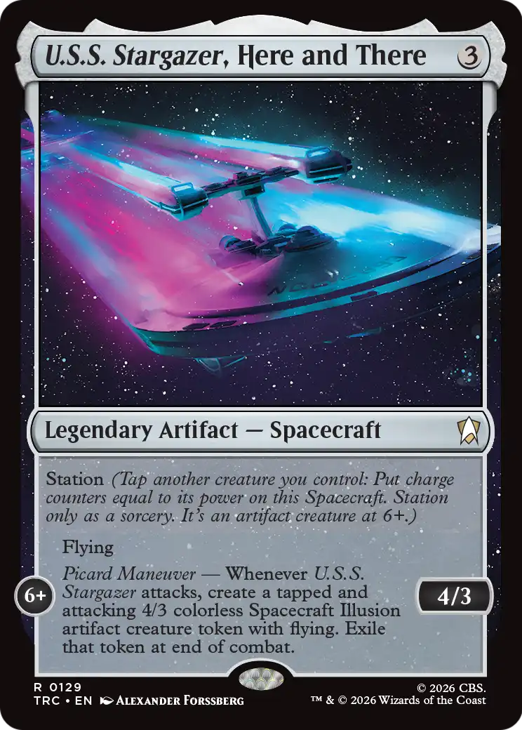 U.S.S. Stargazer, Here and There (Surge Foil) [Star Trek Commander] | Magic Magpie