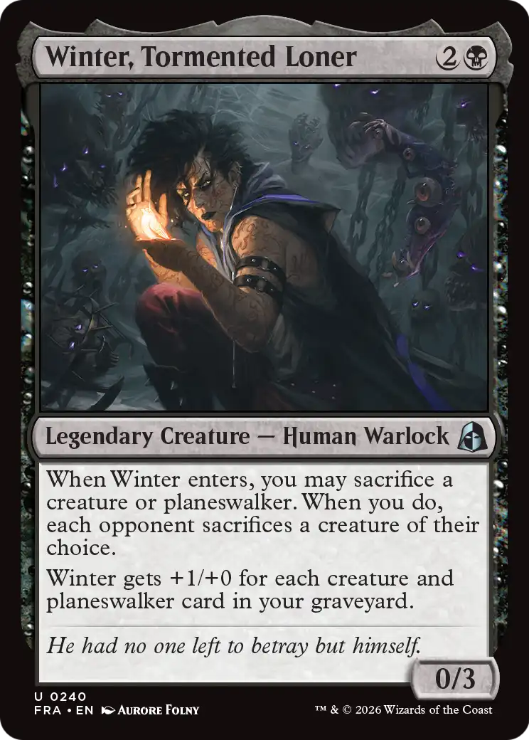 Winter, Tormented Loner [Reality Fracture] | Magic Magpie