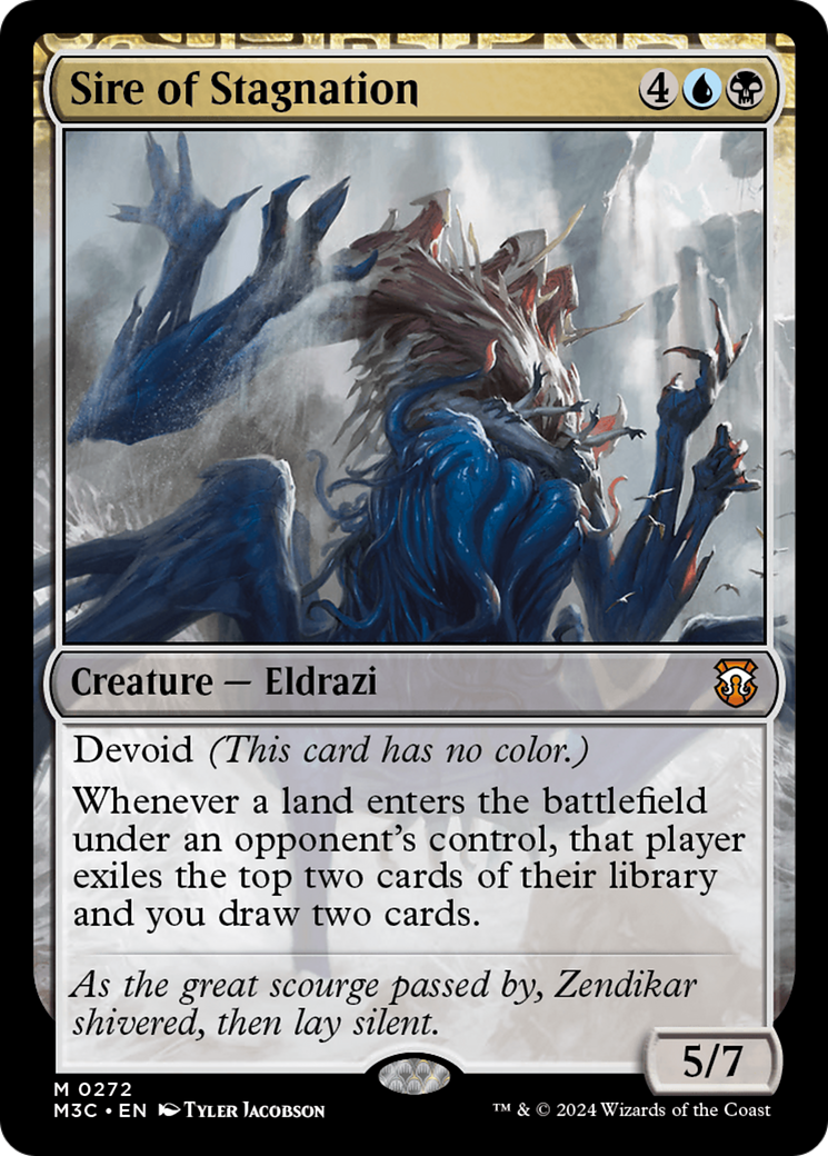 Sire of Stagnation (Ripple Foil) [Modern Horizons 3 Commander] | Magic Magpie