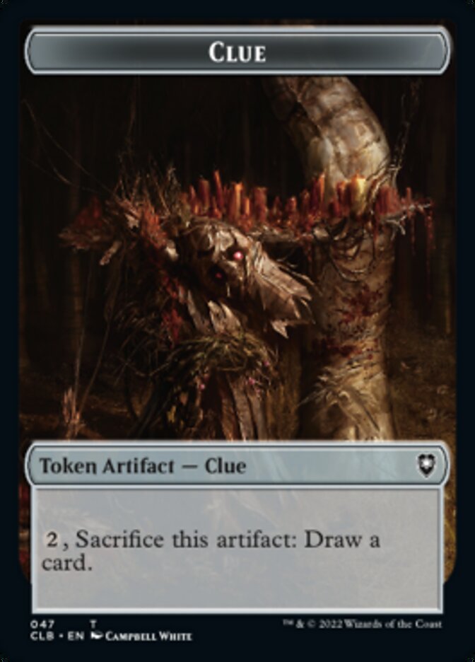 Shapeshifter (022) // Clue Double-Sided Token [Commander Legends: Battle for Baldur's Gate Tokens] | Magic Magpie