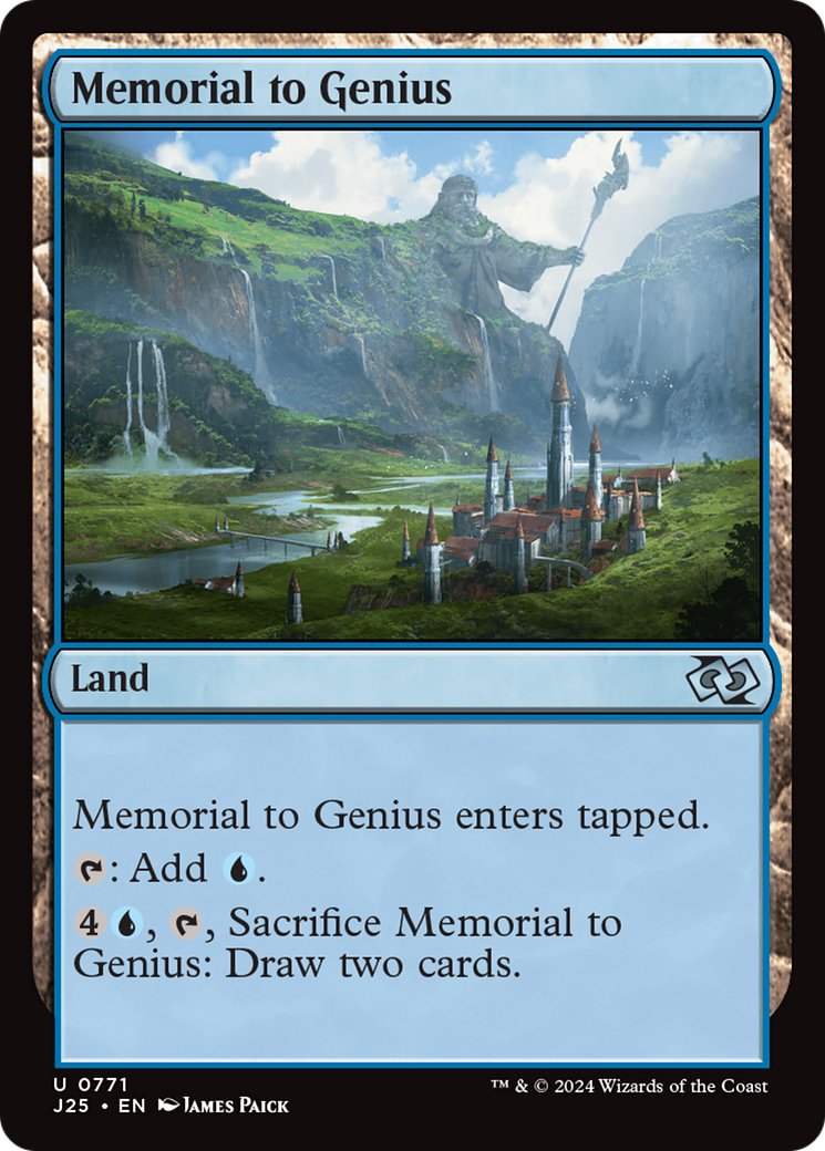 Memorial to Genius [Foundations Jumpstart] | Magic Magpie