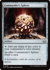 Commander's Sphere [Duskmourn: House of Horror Commander] | Magic Magpie