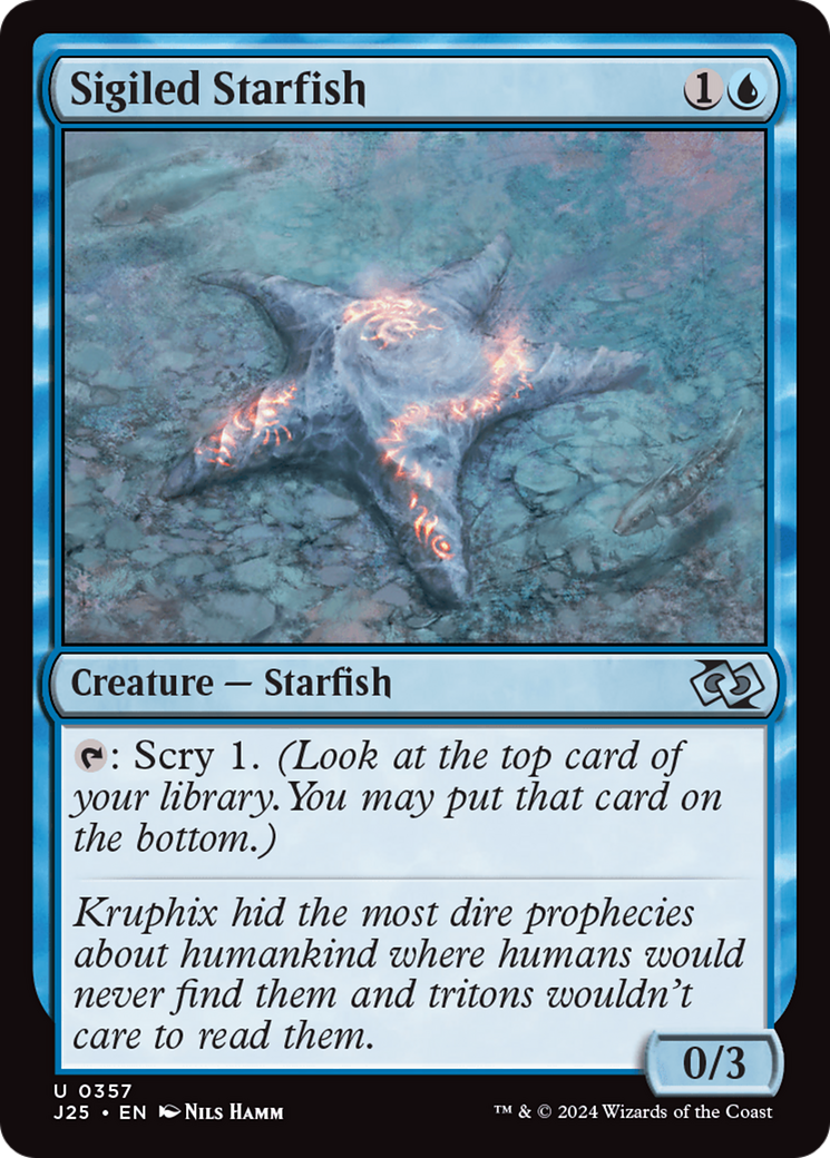 Sigiled Starfish [Foundations Jumpstart] | Magic Magpie