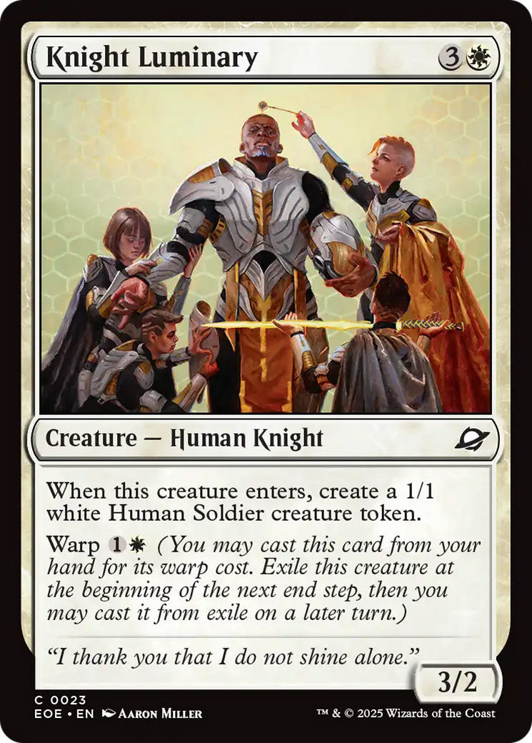 Knight Luminary [Edge of Eternities] | Magic Magpie