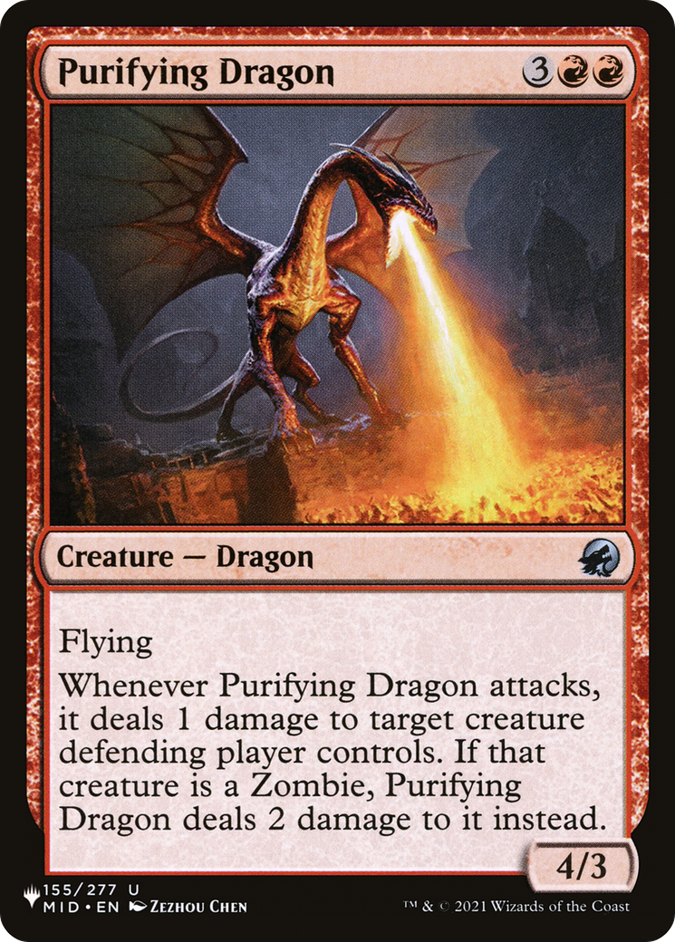 Purifying Dragon [The List Reprints] | Magic Magpie