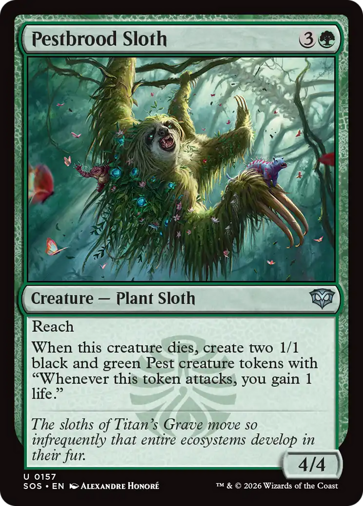 Pestbrood Sloth [Secrets of Strixhaven] | Magic Magpie
