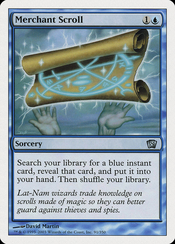 Merchant Scroll (8th Edition) [Oversize Cards] | Magic Magpie