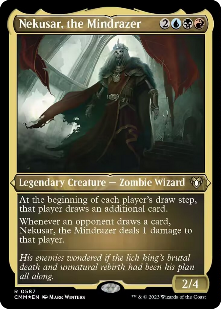 Nekusar, the Mindrazer (Foil Etched) [Commander Masters] | Magic Magpie